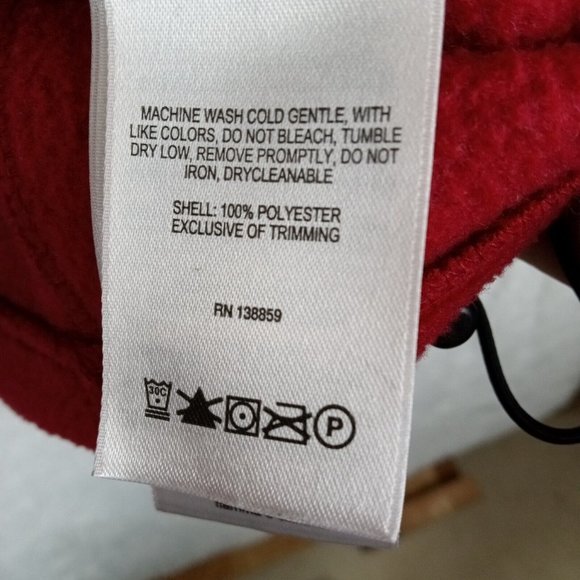 SC Columbia Mens Jacket Fleece Red Embroidered Logo Full Zip Large - Picture 9 of 12